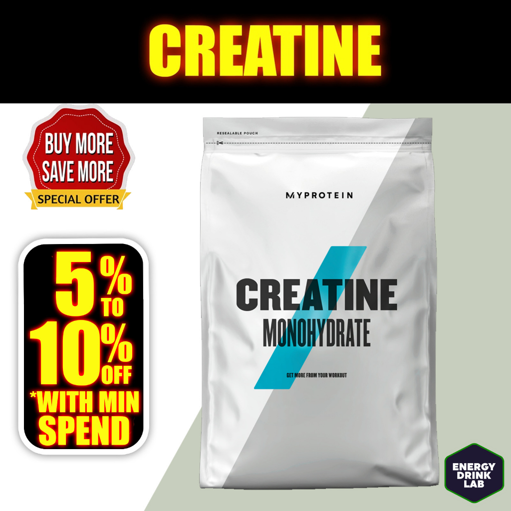 MyProtein Creatine Monohydrate Powder 250g to 1kg, Creapure Micronized ...