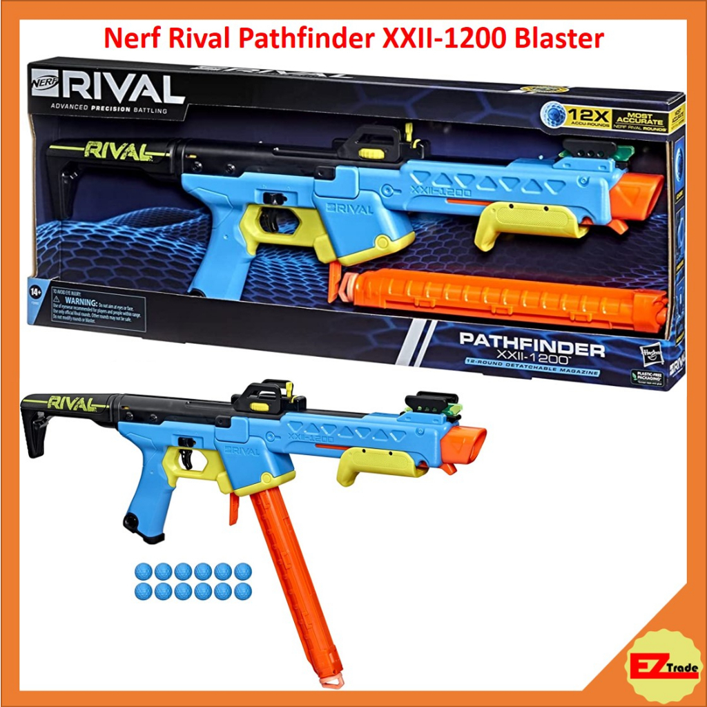 Hasbro NERF Rival Pathfinder XXII-1200 Blaster, Most Accurate Rival ...