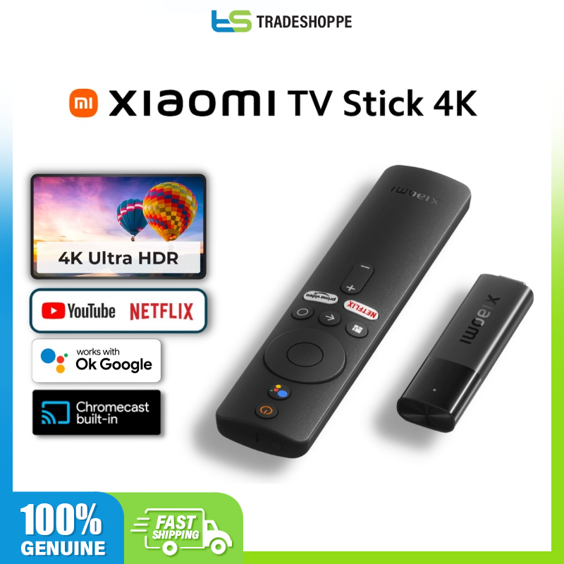 Xiaomi Android MI 4K TV Stick, Ultra HD Streaming, 8GB, Black