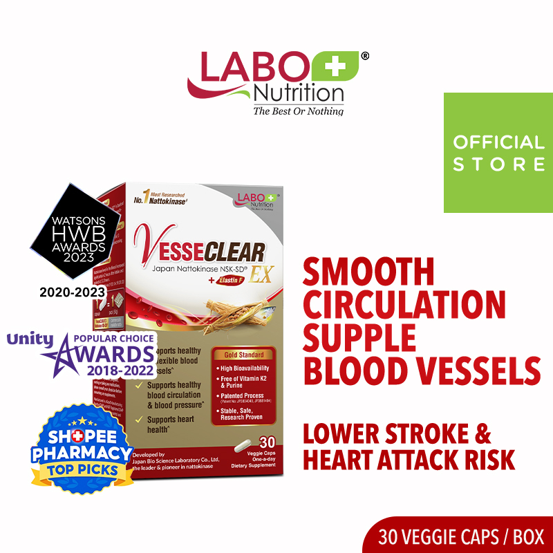 LABO Nutrition VesseCLEAR EX Nattokinase Clean & Flexible Blood