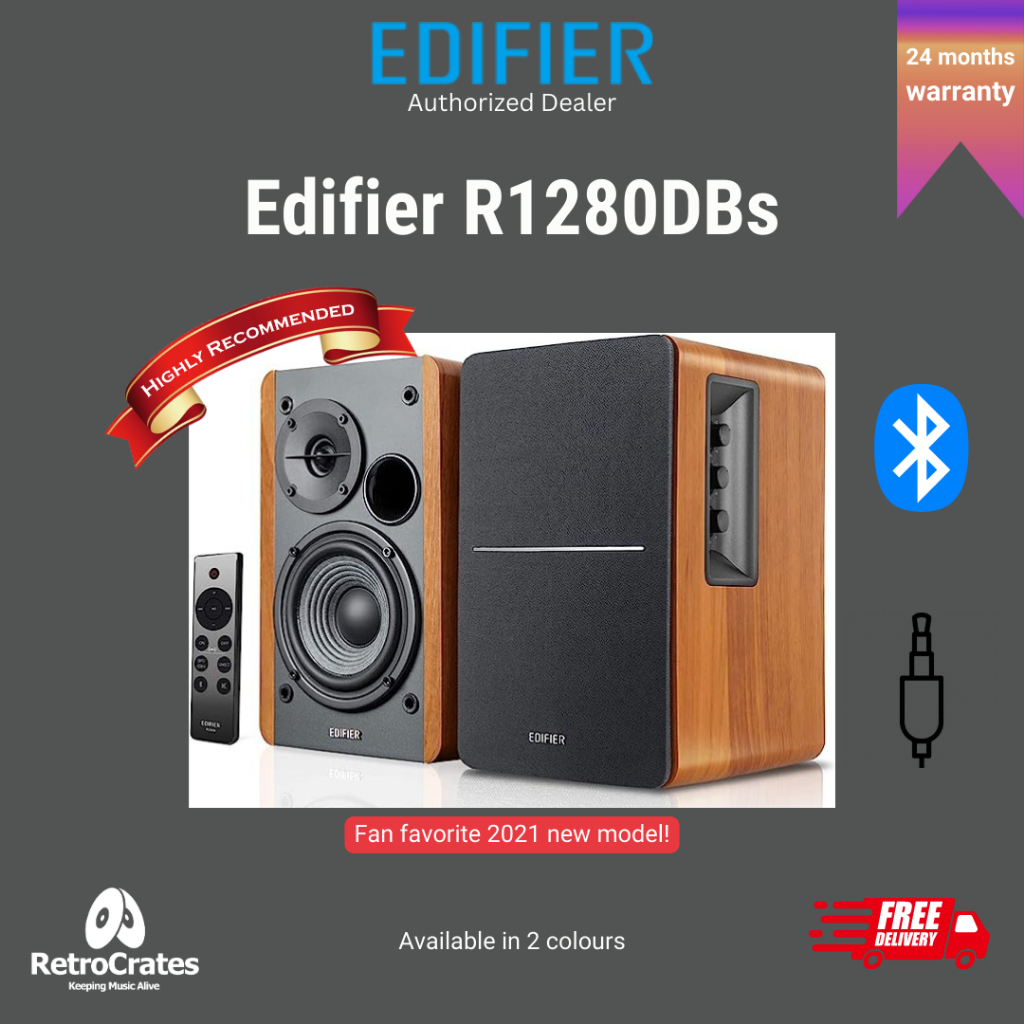 Edifier R1280DBs Active Speakers with Subout & Bluetooth 5.0 **New