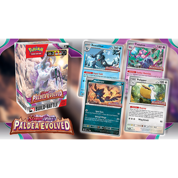 Tcg Pokemon Scarlet & Violet Paldea Evovled Build & Battle Box 