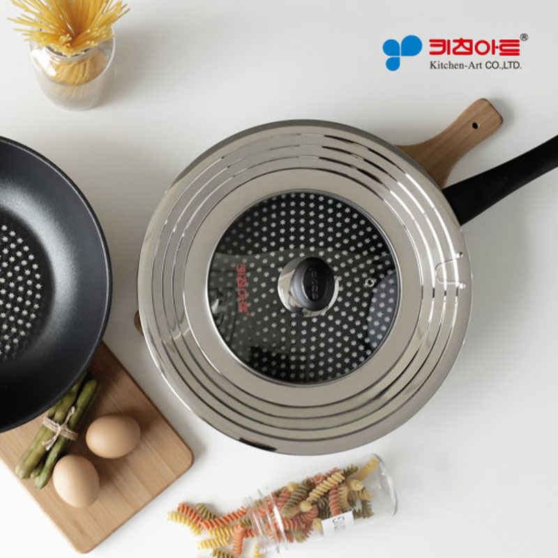 Kitchen Art frying pan multipurpose multi-cover (combined use of 24cm ...