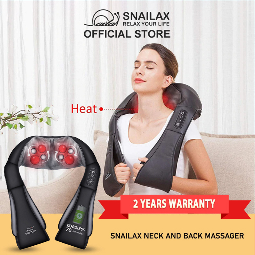 Snailax Shiatsu Neck and Shoulder Massager ,Back Massager with