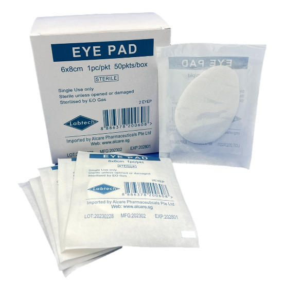 (Box of 50) LABTECH Eye Pad Sterile (8cm X 6cm) | Shopee Singapore