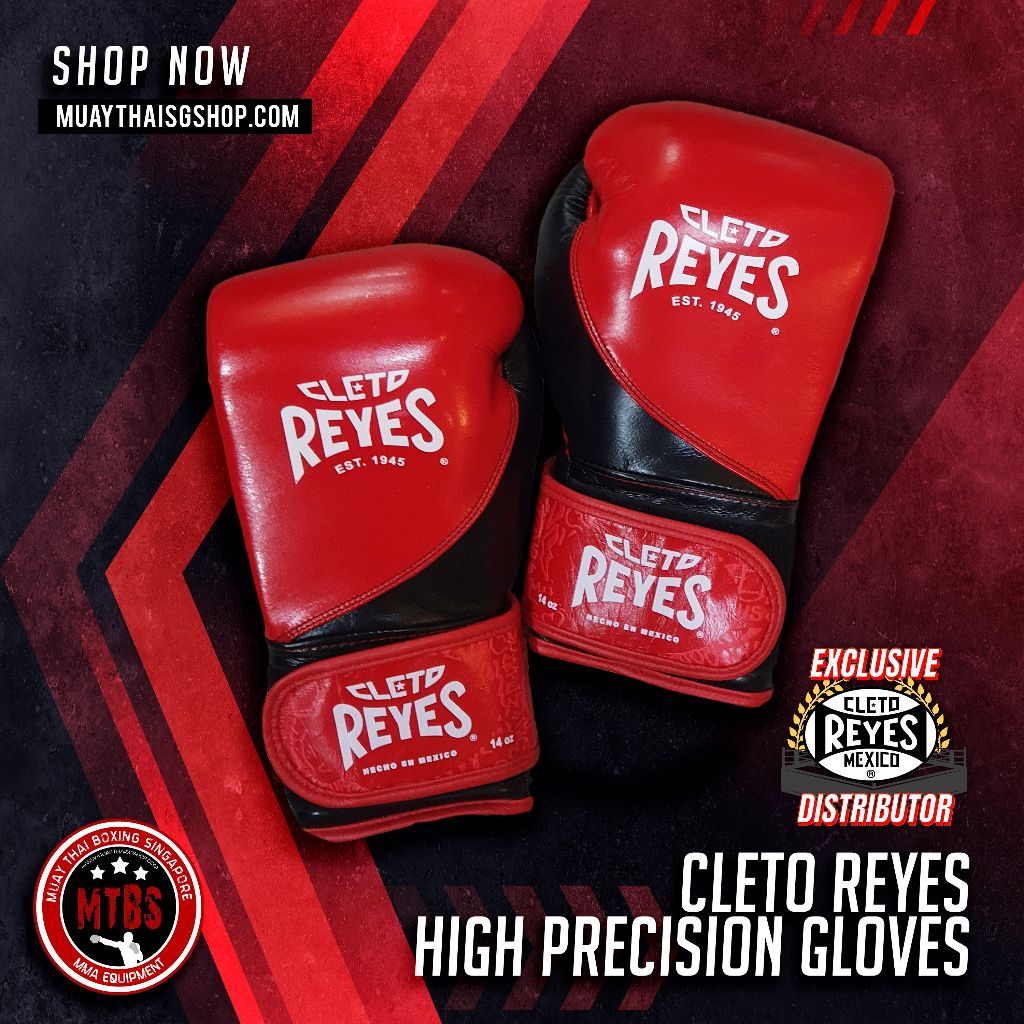 [Official Distributor] Cleto Reyes High Precision Boxing Gloves Red by