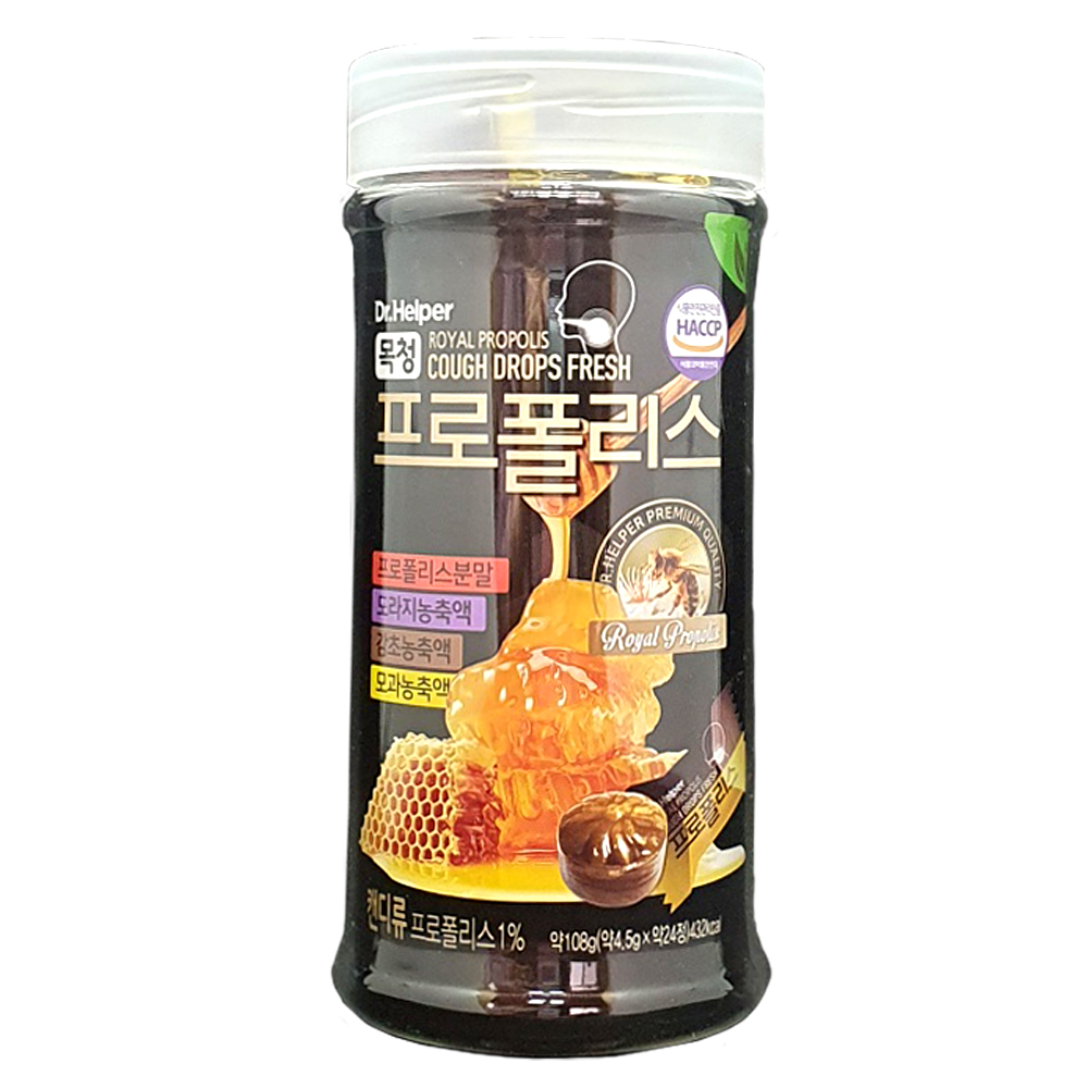 Dr.Helper Cough Drops Fresh Candy 24 candies Propolis, Balloon flower