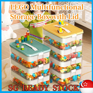 Storage container best sale with lego lid