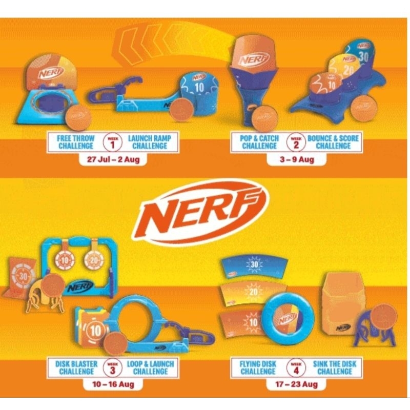 🆕️ Happy meal toy McDonald's Nerf Shopee Singapore