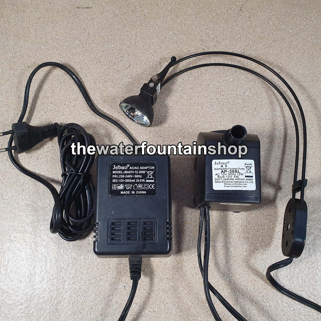 Jebao Water Pump AP388L With Spot Light For Water Fountain And Water