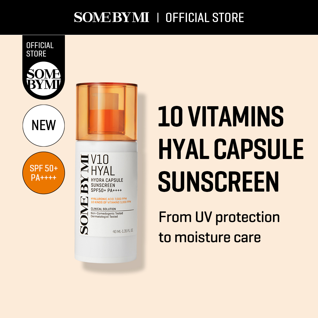 SOMEBYMI V10 Hyal Hydra Capsule Sunscreen SPF50+ PA++++ 40ml [Derma