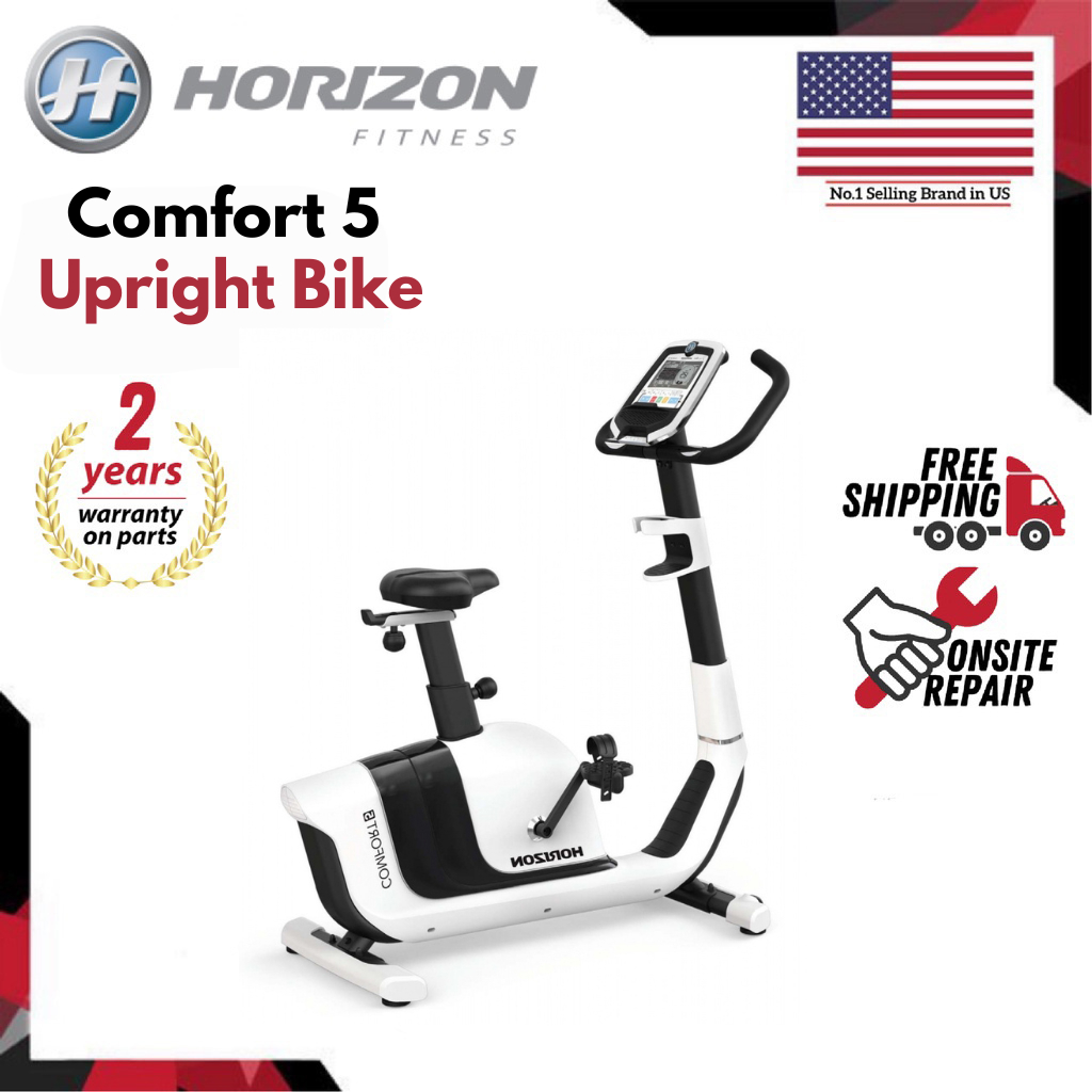 Horizon Fitness Comfort 5 Upright Bike Exercise Bike Gym Bike Number 1 Selling Brand in US 02 years Parts warranty Shopee Singapore