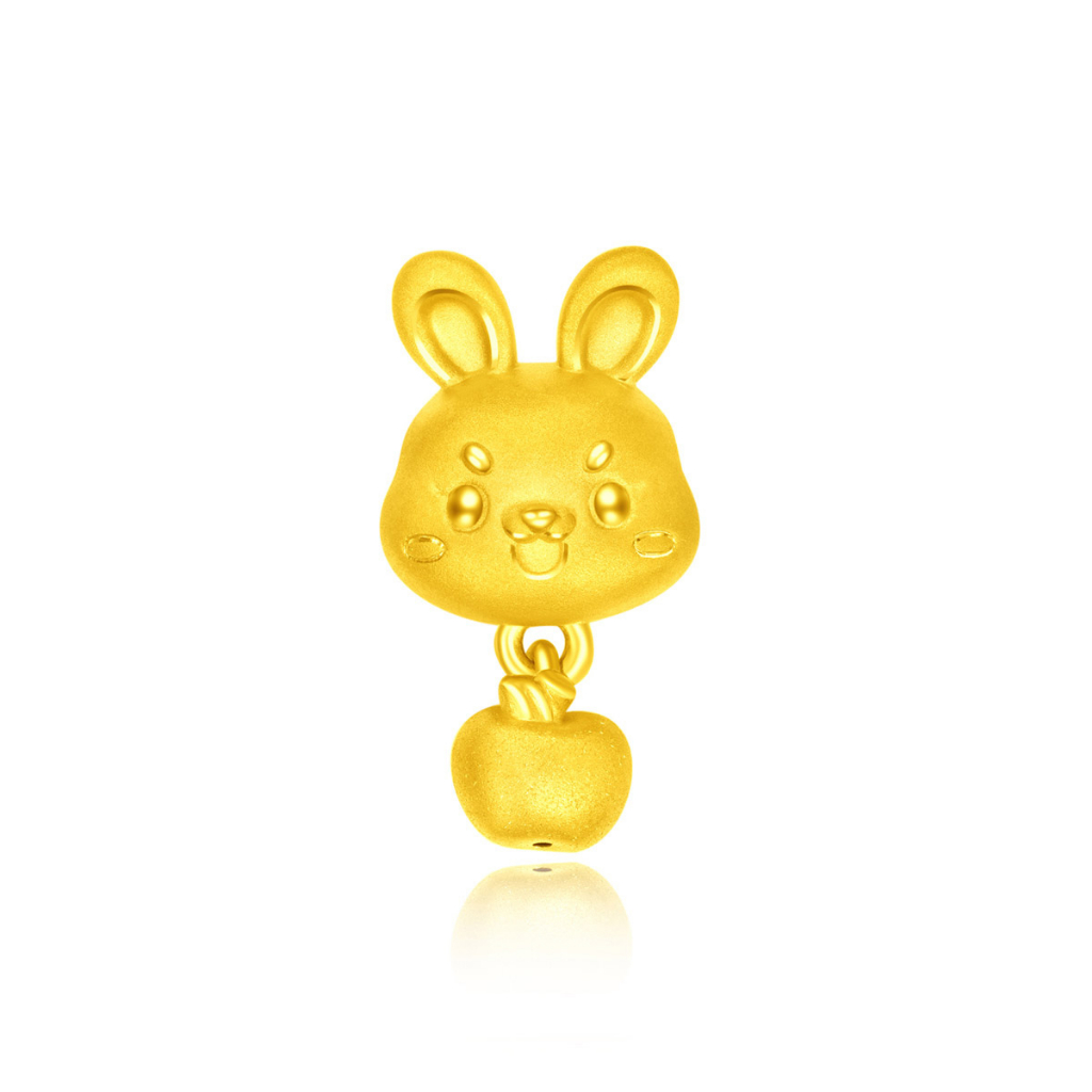 CHOW TAI FOOK 999 Pure Gold Charm - Zodiac Rabbit: R31008 | Shopee ...