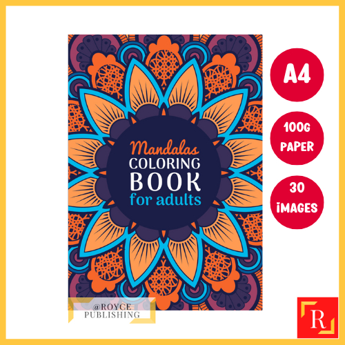 Mandala Colouring Book For Adults 4 - (A4 | 30 Images | 100gsm)|ROYCE ...