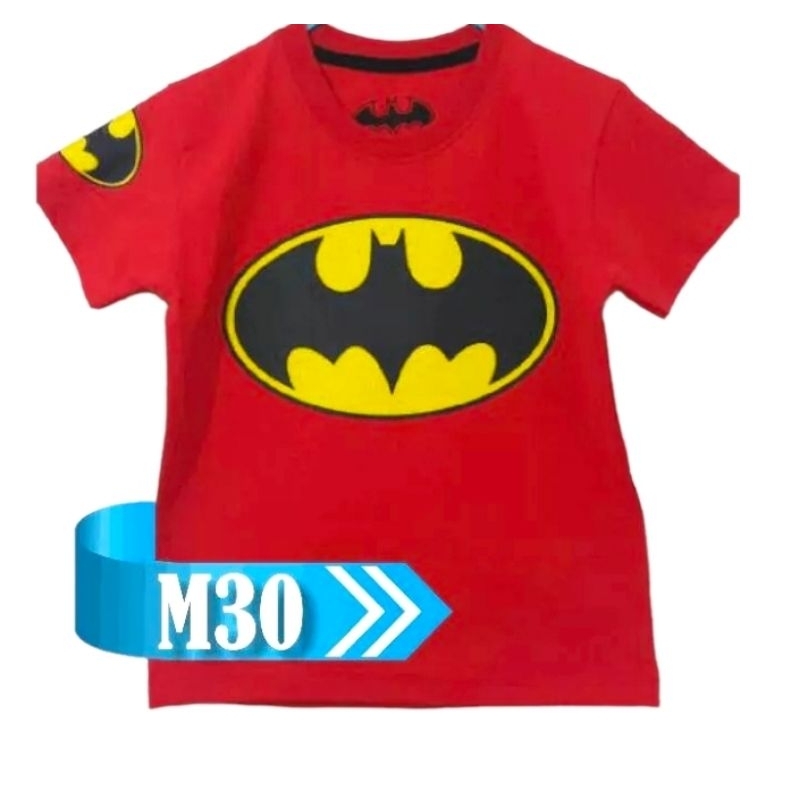 Batman Kids T shirt Boys Red Shirt Children Day Gift Kids T shirt Shopee Singapore