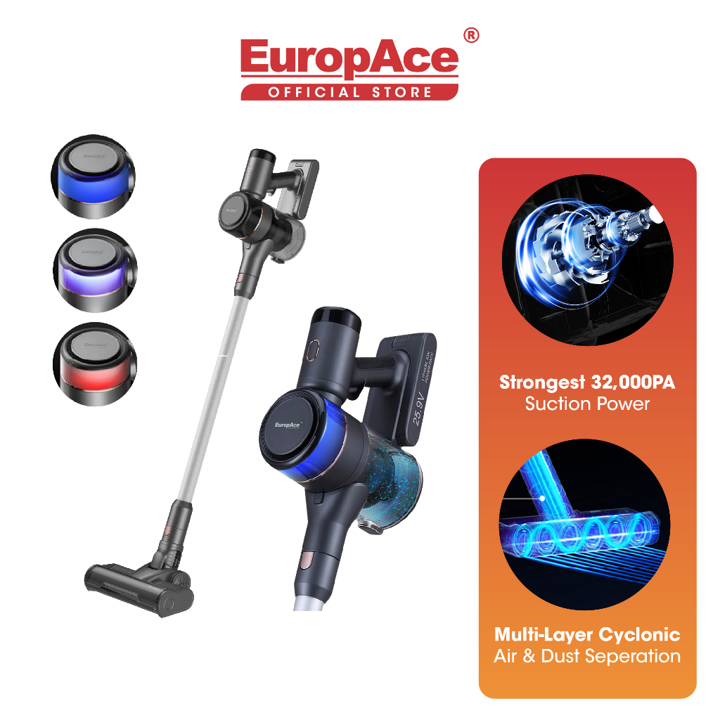 EuropAce 32kPA ( EHV A5320) / 23kPA (EHV A3230) Cordless Handheld