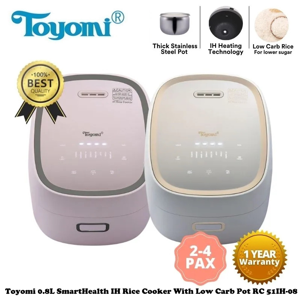 TOYOMI 1.8L Micro-com Low-Carb Stainless Steel Rice Cooker RC