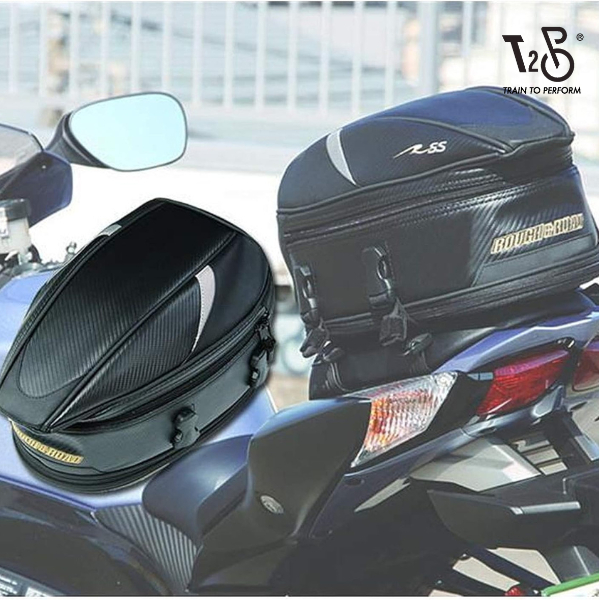 T2P Motorcycle Rear Bag Large Capacity Tail Bag Rain Cover Nylon
