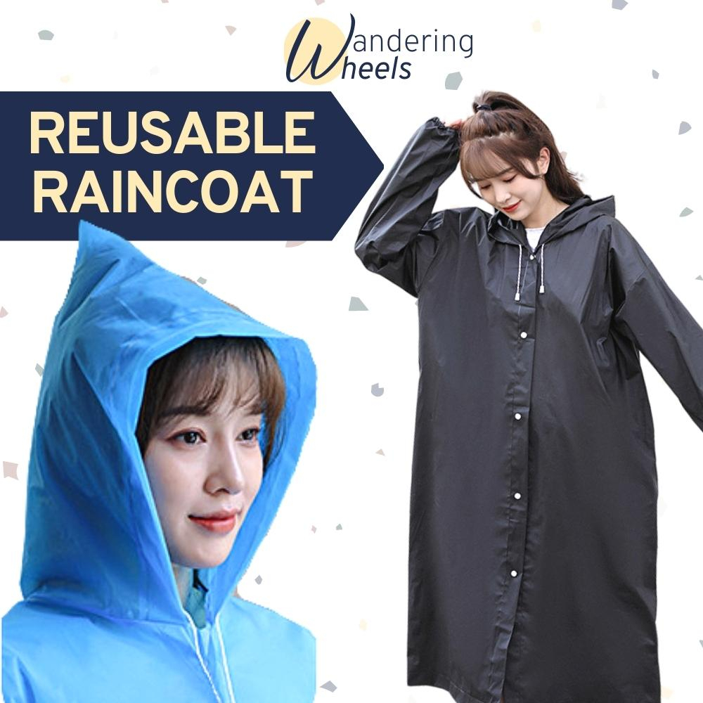 🇸🇬 Waterproof Raincoat / Adult Raincoat / EVA Reusable Rain Coat ...