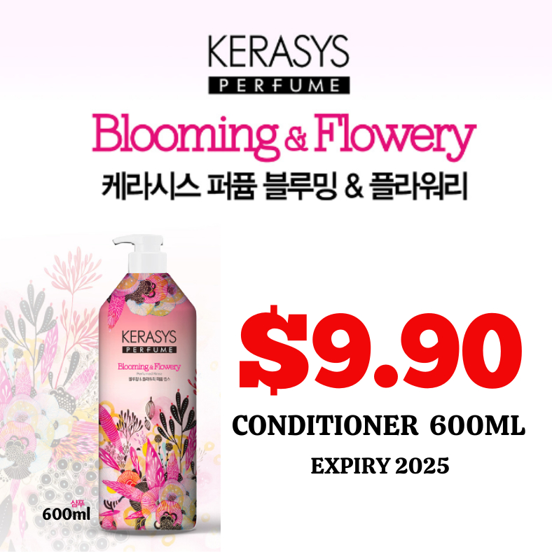 Kerasys Perfume Conditioner Blooming & Flowery 600ml x Made in Korea x ...