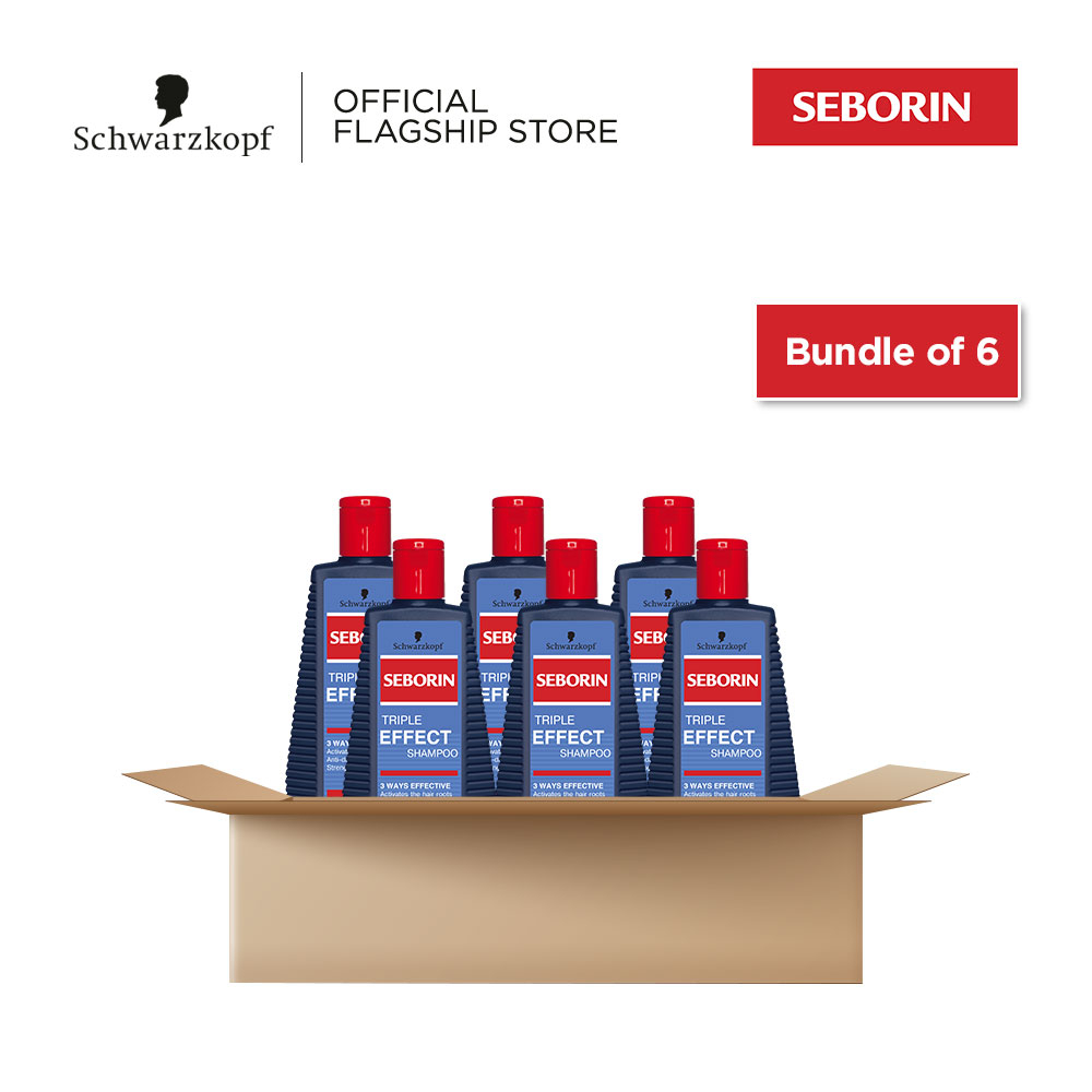 [Bundle of 6] Schwarzkopf Seborin Triple Effect Shampoo 250ml Shopee
