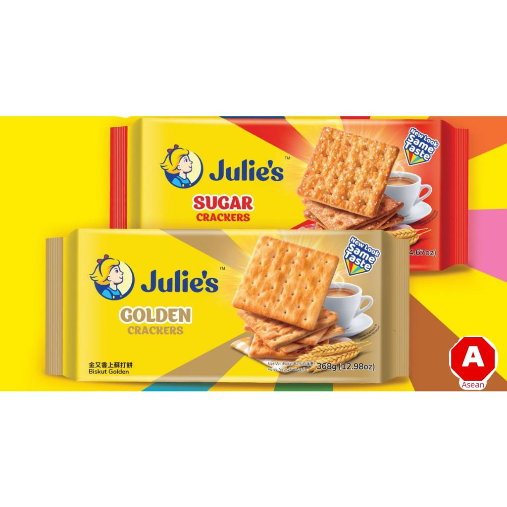 Julie's Golden   Sugar Crackers 300 - 400g X2   X3   Mix Bundle Packs 