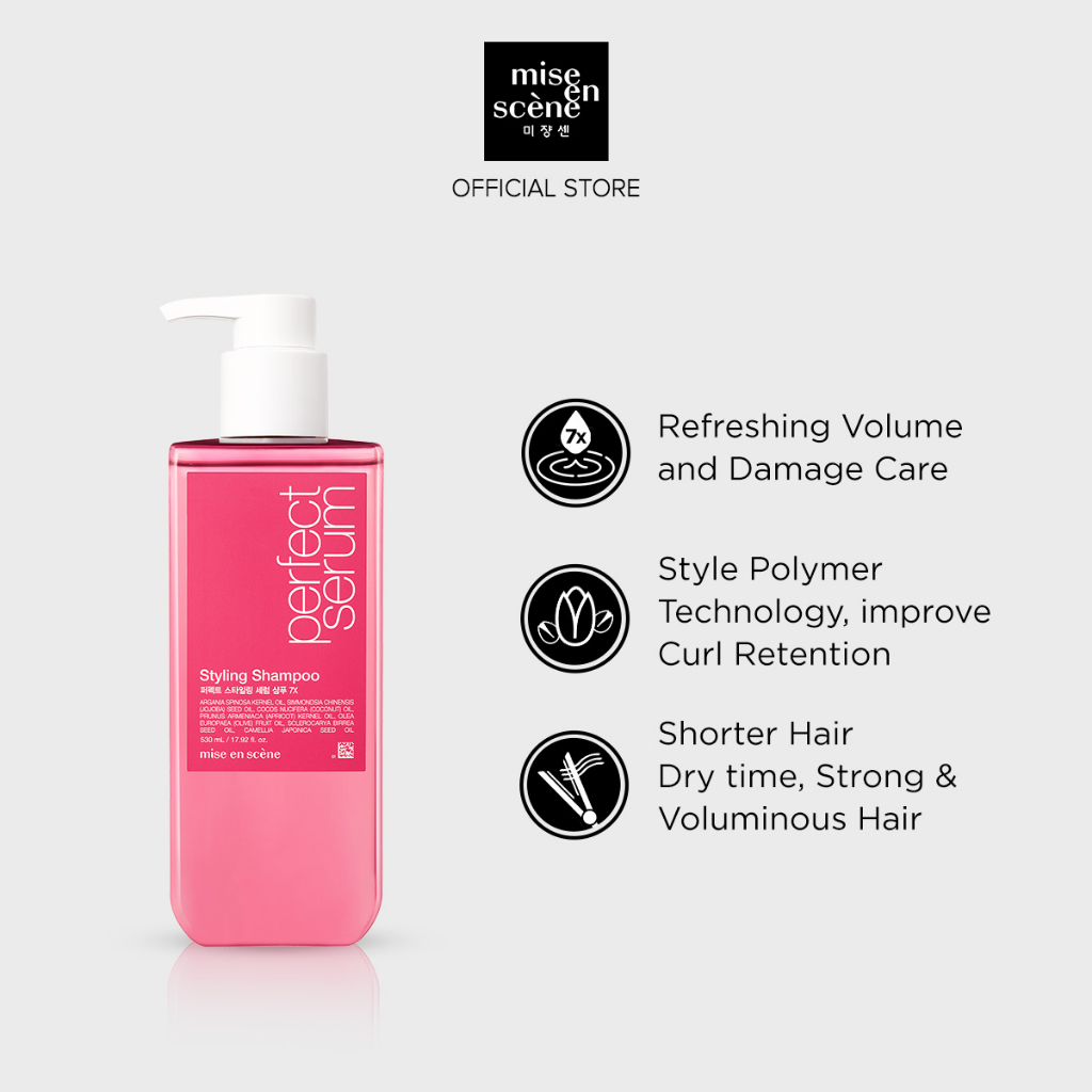 Mise en scene Perfect Serum Styling Shampoo 530ml - Damaged Hair Rescue ...