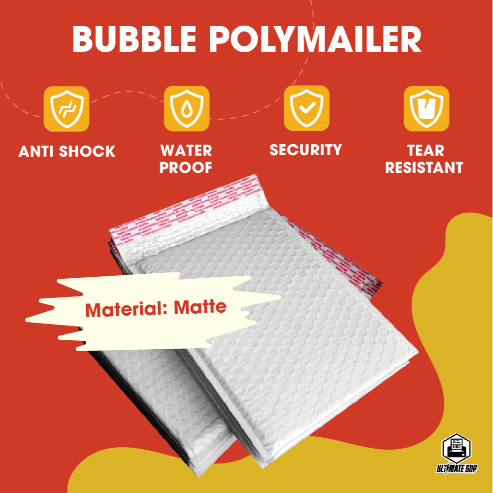 White Plastic Bubble Wrap Poly Mailer Bubble Envelope Bubble