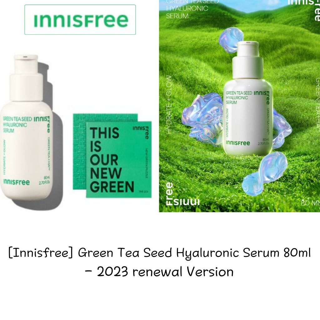 Innisfree Green Tea Seed Hyaluronic Serum 80ml 2023 Renewed Version Shopee Singapore 4975