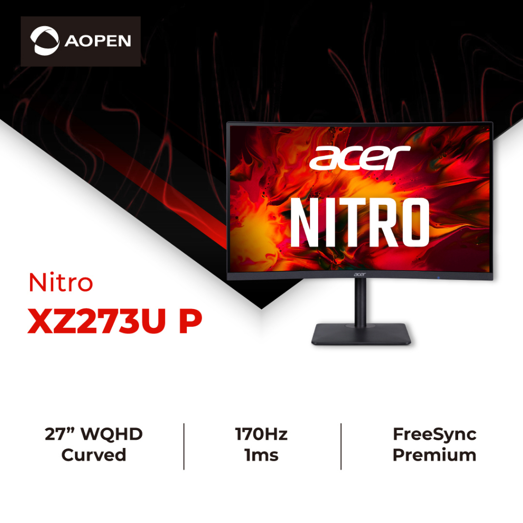 Acer Nitro Xz U P Inch Wqhd Hz Ms Zero Frame Curved Lcd R