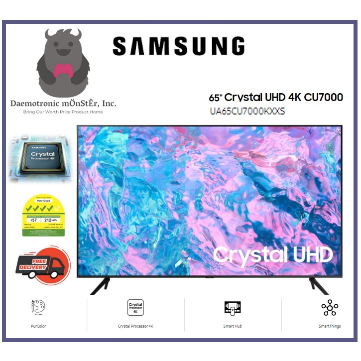 Samsung UA65CU7000KXXS 65 Crystal UHD 4K Smart TV