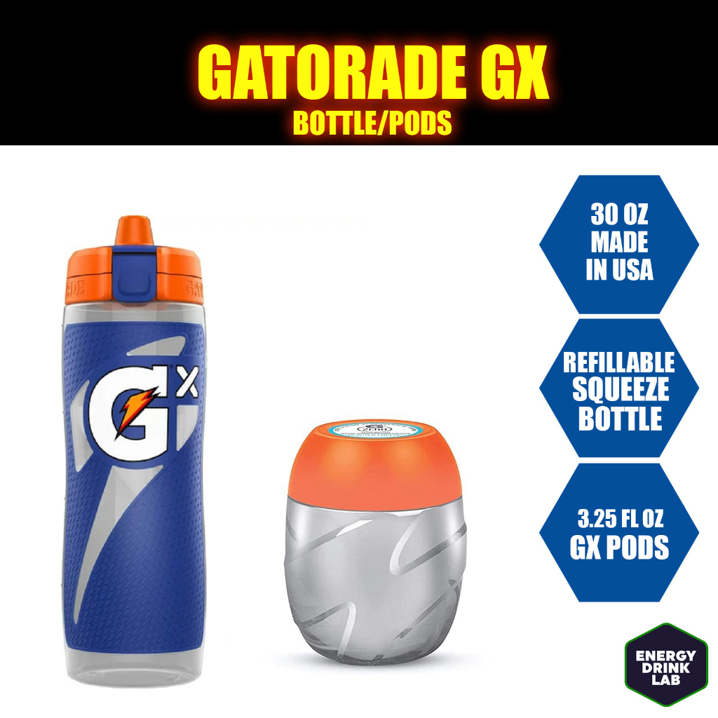 Gatorade GX 30oz Refillable Squeeze Bottle (Made in USA) / GX Pods
