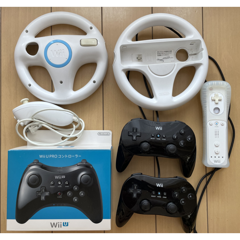 Wii controllers,Wii remote control×1,WiiU PRO controller×1／Direct From