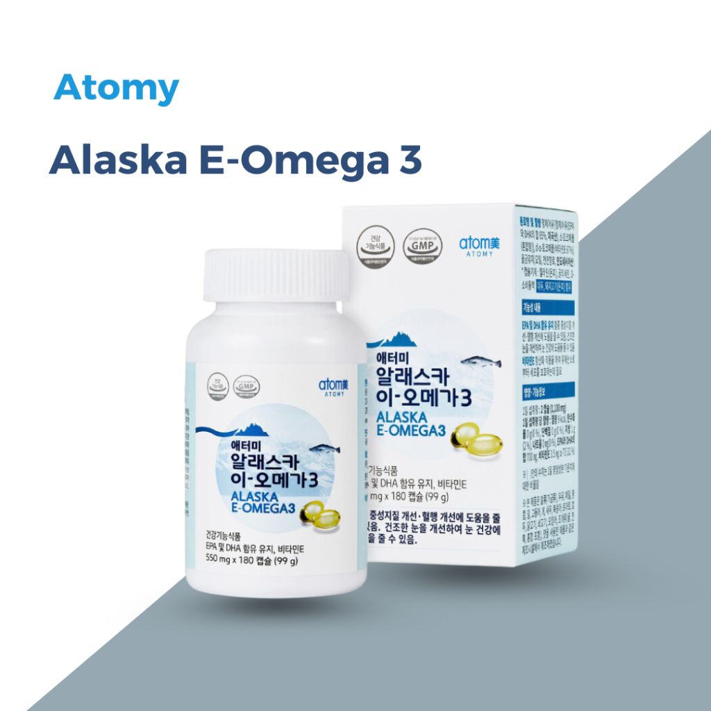 Atomy Alaska EOmega 3 550mg x 180 capsules Shopee Singapore