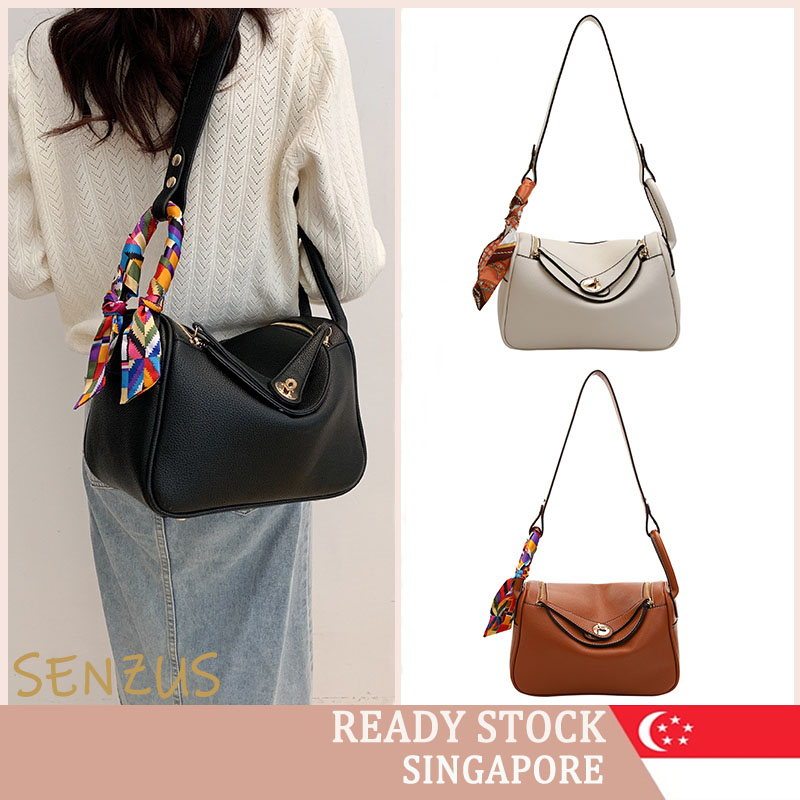 [SG SELLER] Korean Version Pillow Bag Retro Style Single Shoulder Messenger Bag Western Style
