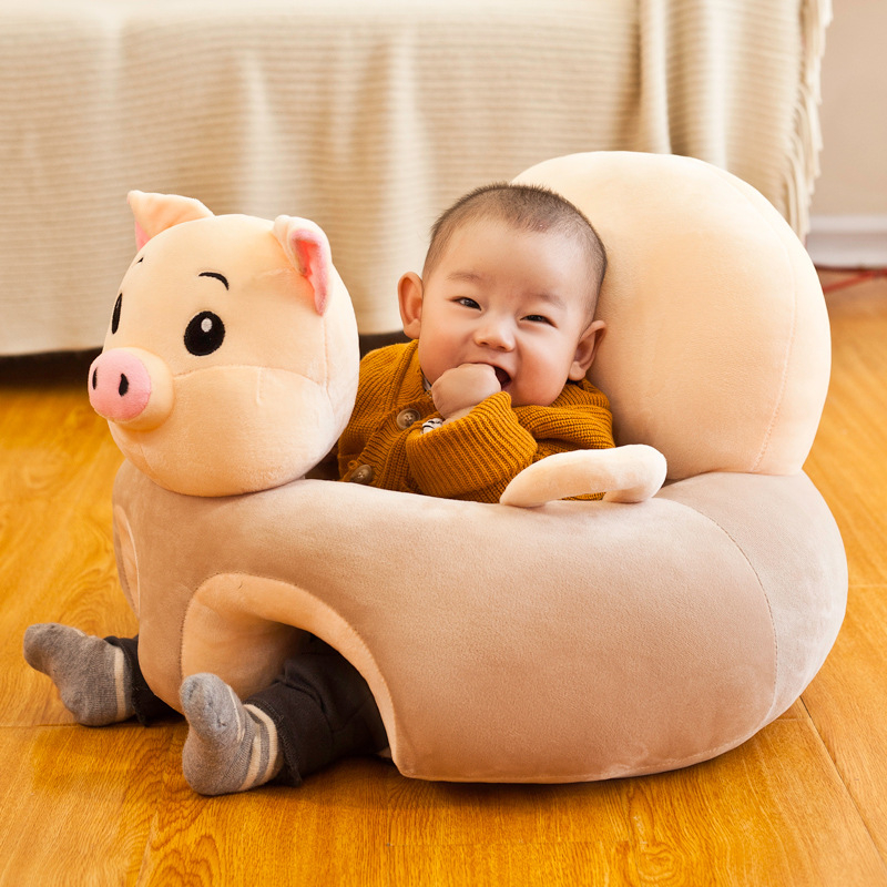 Suitable for Ages 0 3 Cartoon Baby Animal Shape Sofa Chair Baby Plush Toy Chair for Kids Shopee Singapore