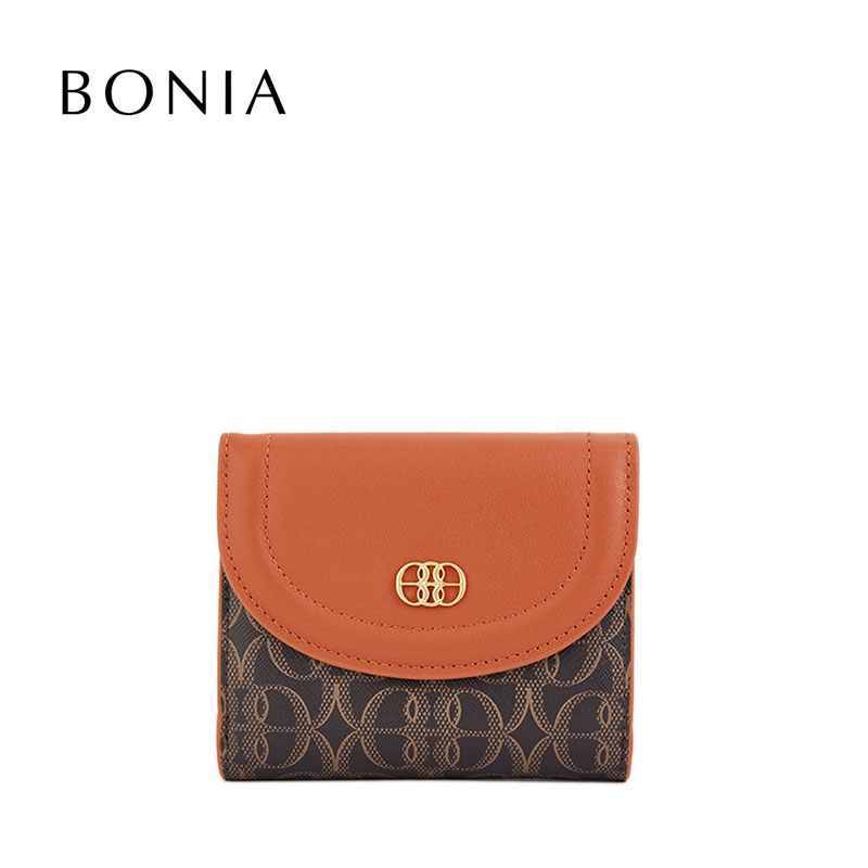 Bonia Monogram New 2 Fold Short Wallet