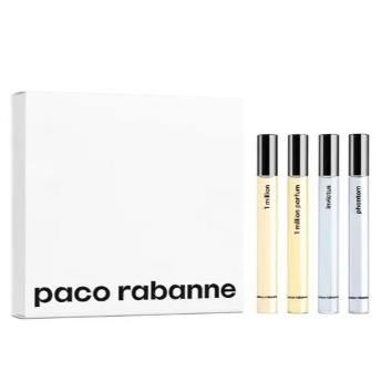 Paco Rabanne Men's Miniatures Gift Set Travel Spray 4x10ML (Expiry 2027 ...