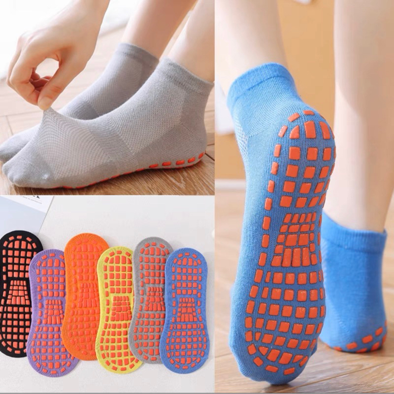 [SG Stock] Breathable Cotton Anti-Slip Floor Socks/ Grip Socks - 1 pair ...
