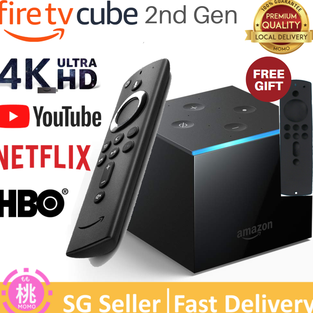 Fire Tv Cube 2nd Gen Hands Free With Alexa And 4k Ultra Hd Streaming Media Player Shopee 7509