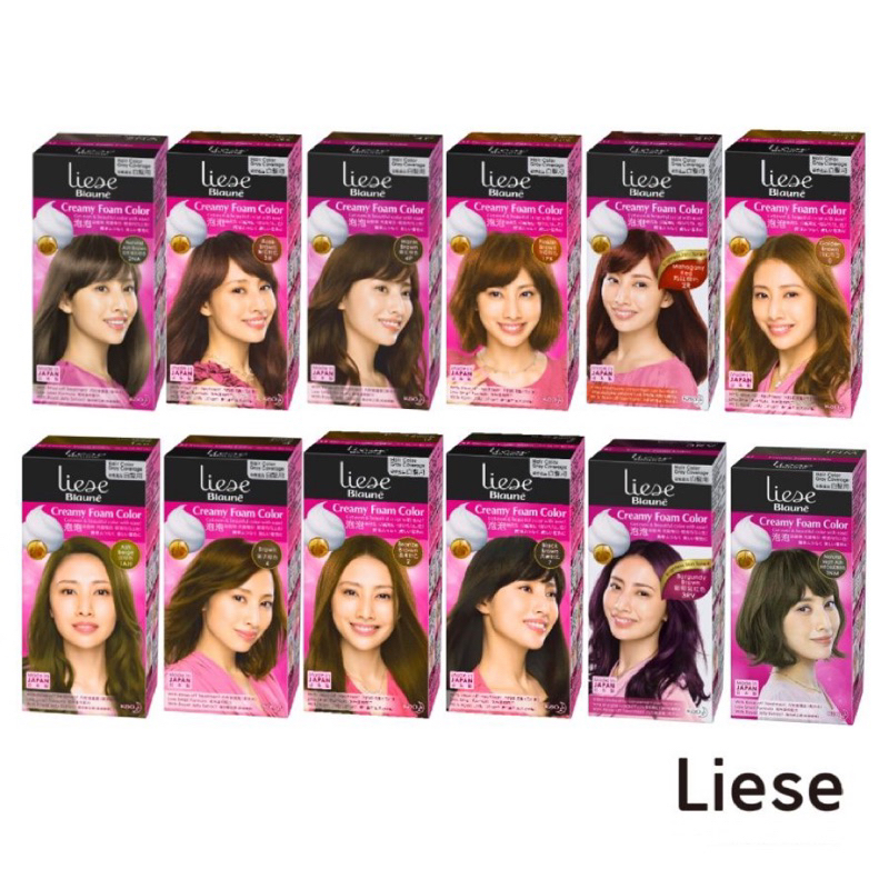 [Free Ship] LIESE BLAUNE CREAMY FOAM COLOR GREY HAIR COVERAGE Made in