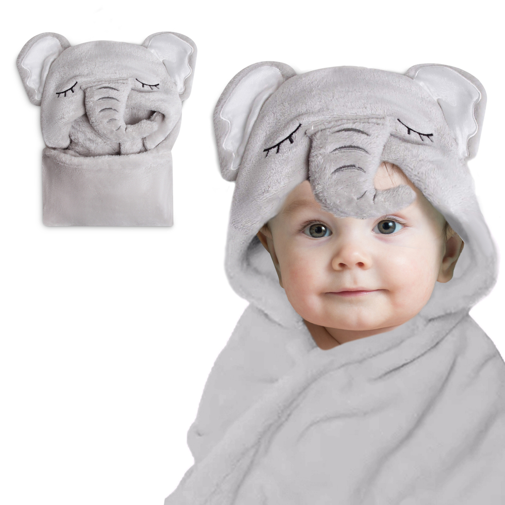 Mother's Choice Baby Hooded & Kids Hooded Coral Fleece Blanket, Infants