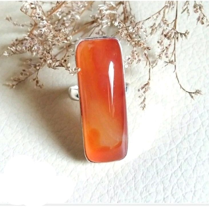 Red carnelian sale ring