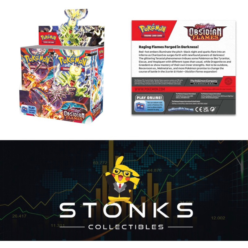 Pokemon TCG Obsidian Flames booster box | Shopee Singapore