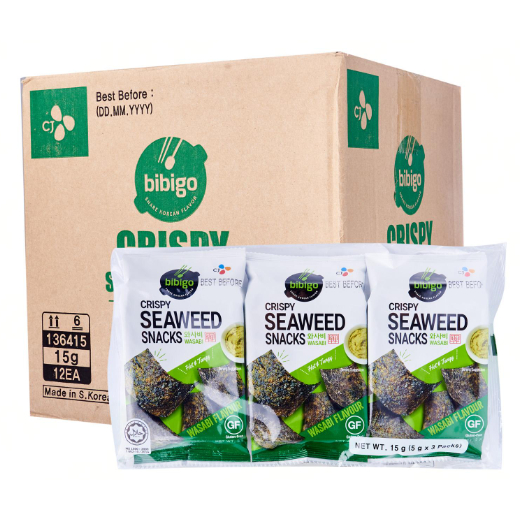 CJ Bibigo Crispy Seaweed Sesame/Wasabi/Korean BBQ Shopee Singapore