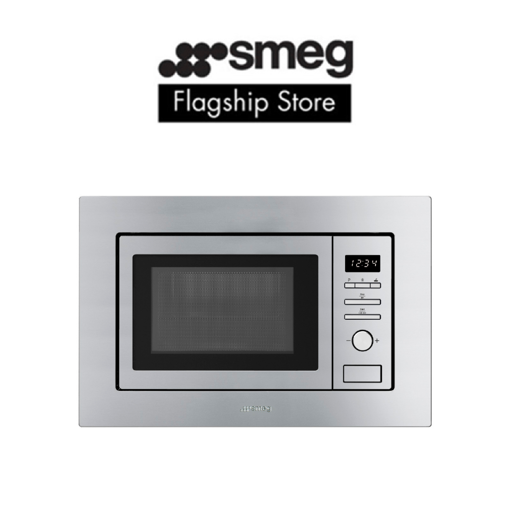 SMEG FMI020X 20 Litre BuiltIn Microwave with Grill in Stainless Steel Shopee Singapore
