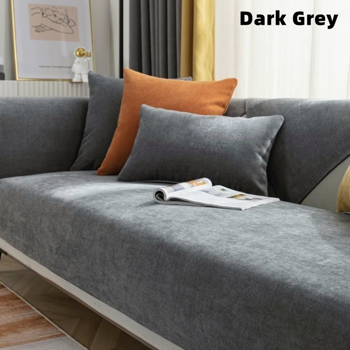 {SG} Chenille Sofa Cover Protector Sofa Cover Couch Cover Recliner Armrest Backrest Cover L