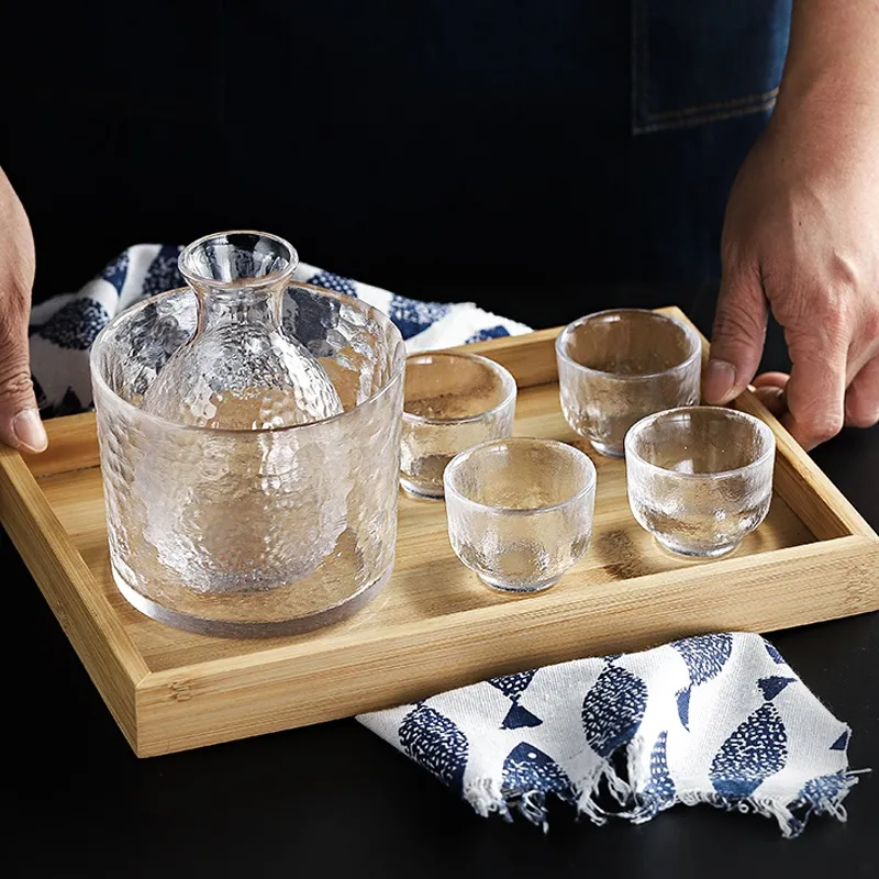SG Stock Japanese sake set gift box sake glass whiskey glass hammer ...