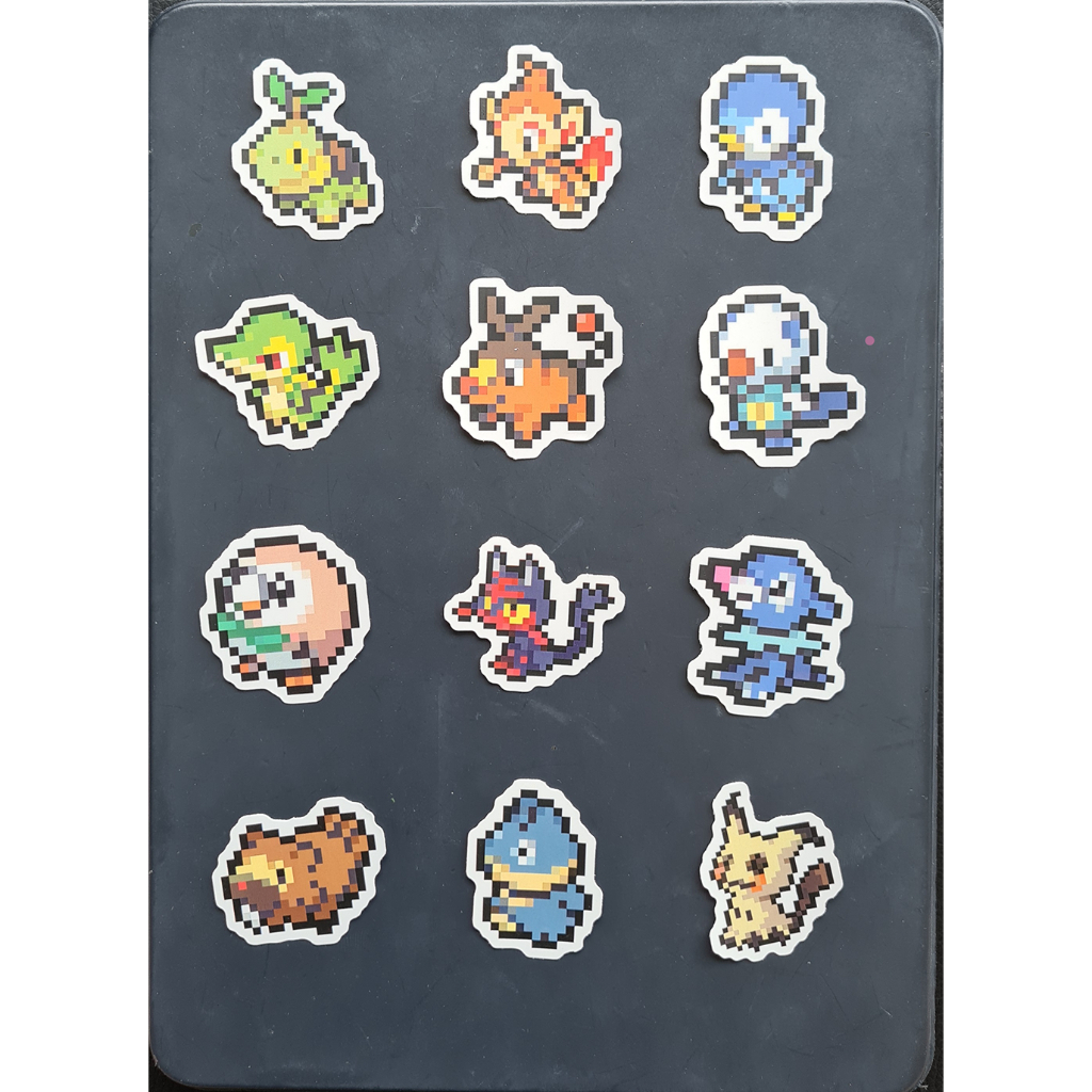 Pokemon 8 Bit Pixel Art Stickers Series 3 Shopee Singapore 3257