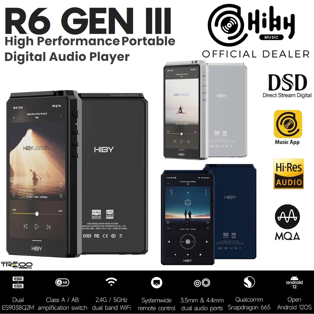 HiBy R6 III MQA Digital Audio Player | Shopee Singapore